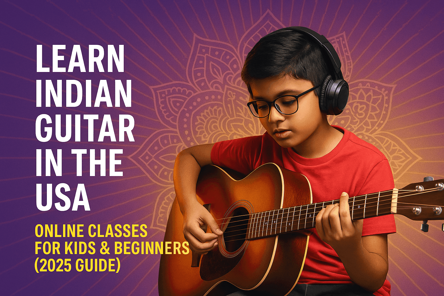 Learn Indian Guitar in the USA: Online Classes for Kids & Beginners (2025 Guide)
