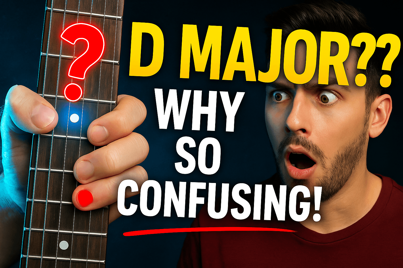 D Major Guitar Chord: How to Play the D Major Chord on Guitar (Shapes, Notes & Theory)
