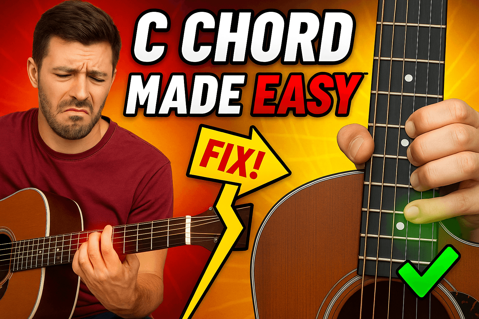 C Guitar Chord: Play C Major Chord on Guitar Easily