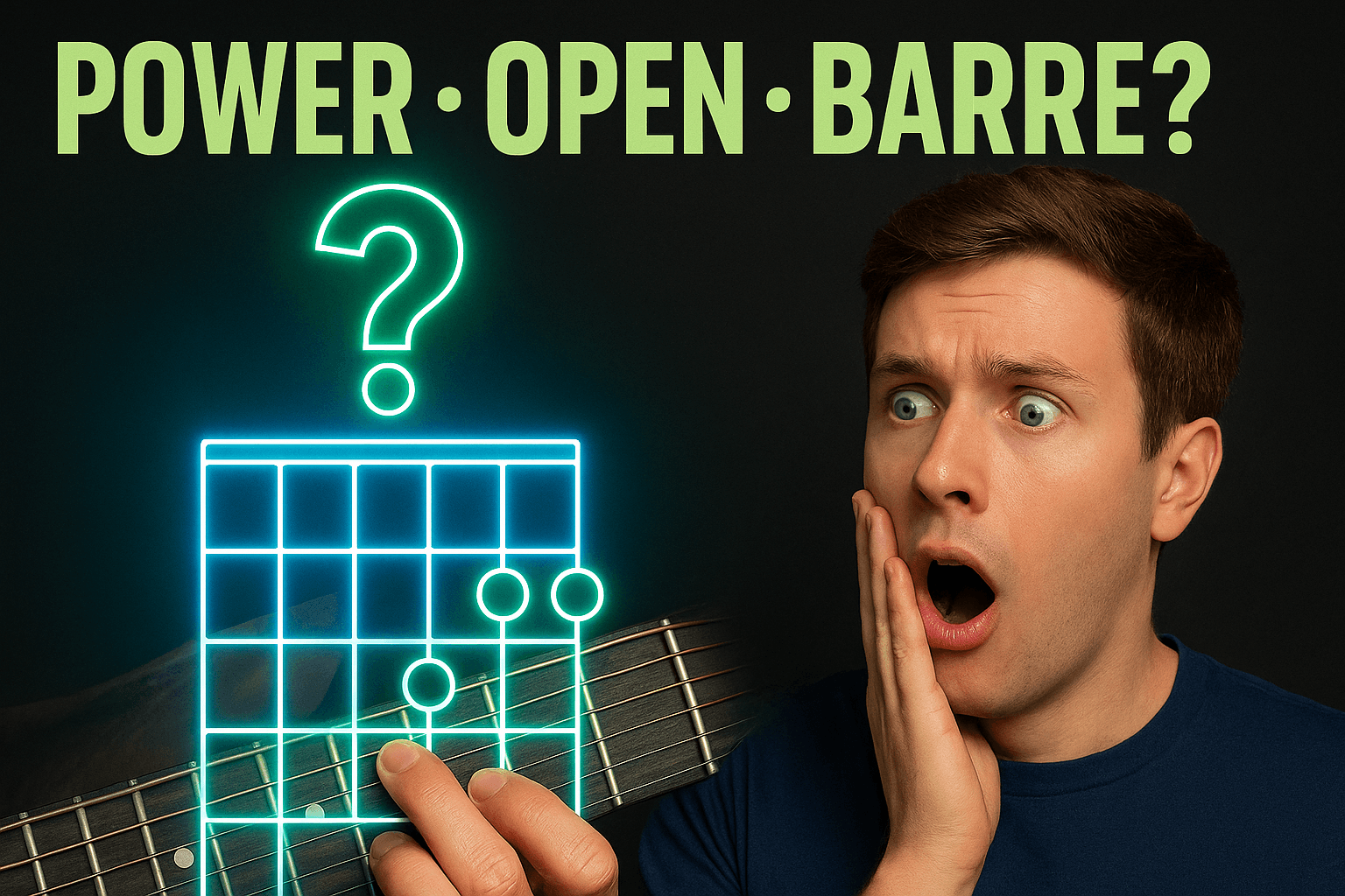 Guitar Chords for Beginners — The Complete Guide to Power, Open, and Barre Chords