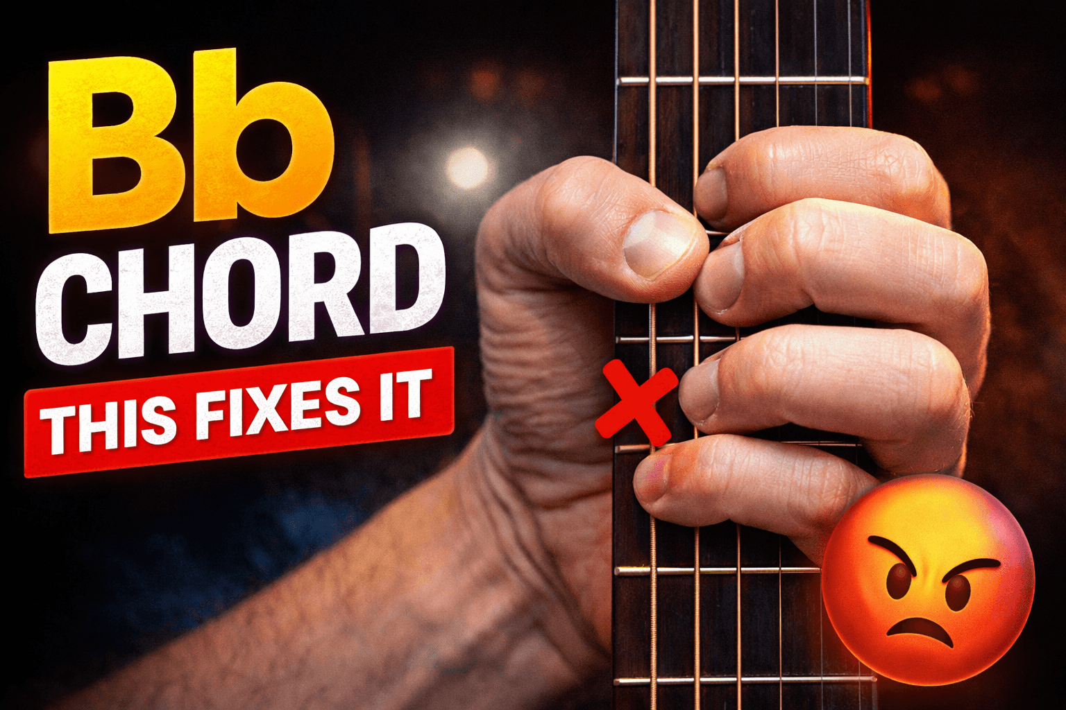 Bb Major Guitar Chord: Shapes, Notes & How to Play