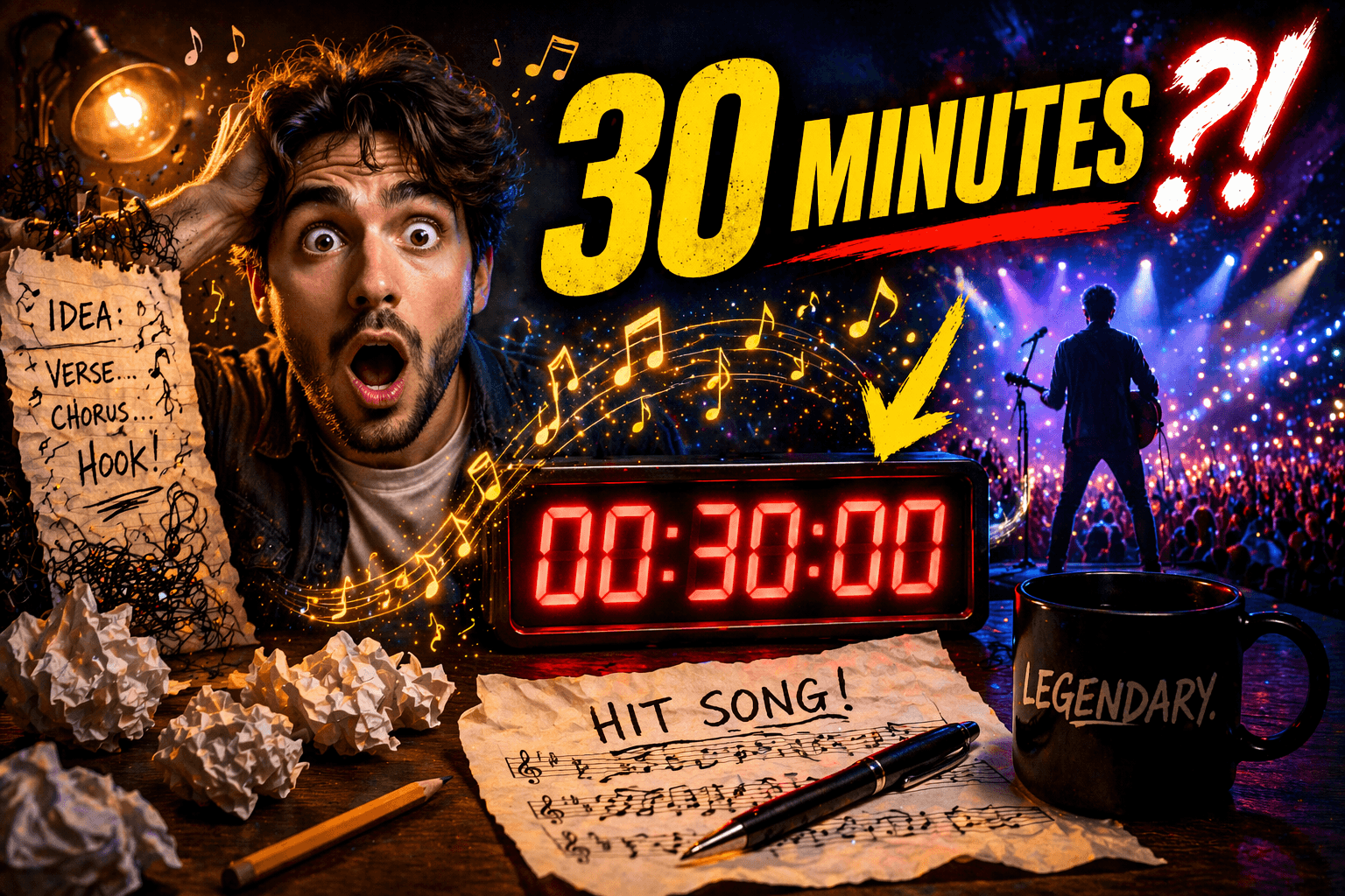 Songs written in 30 minutes