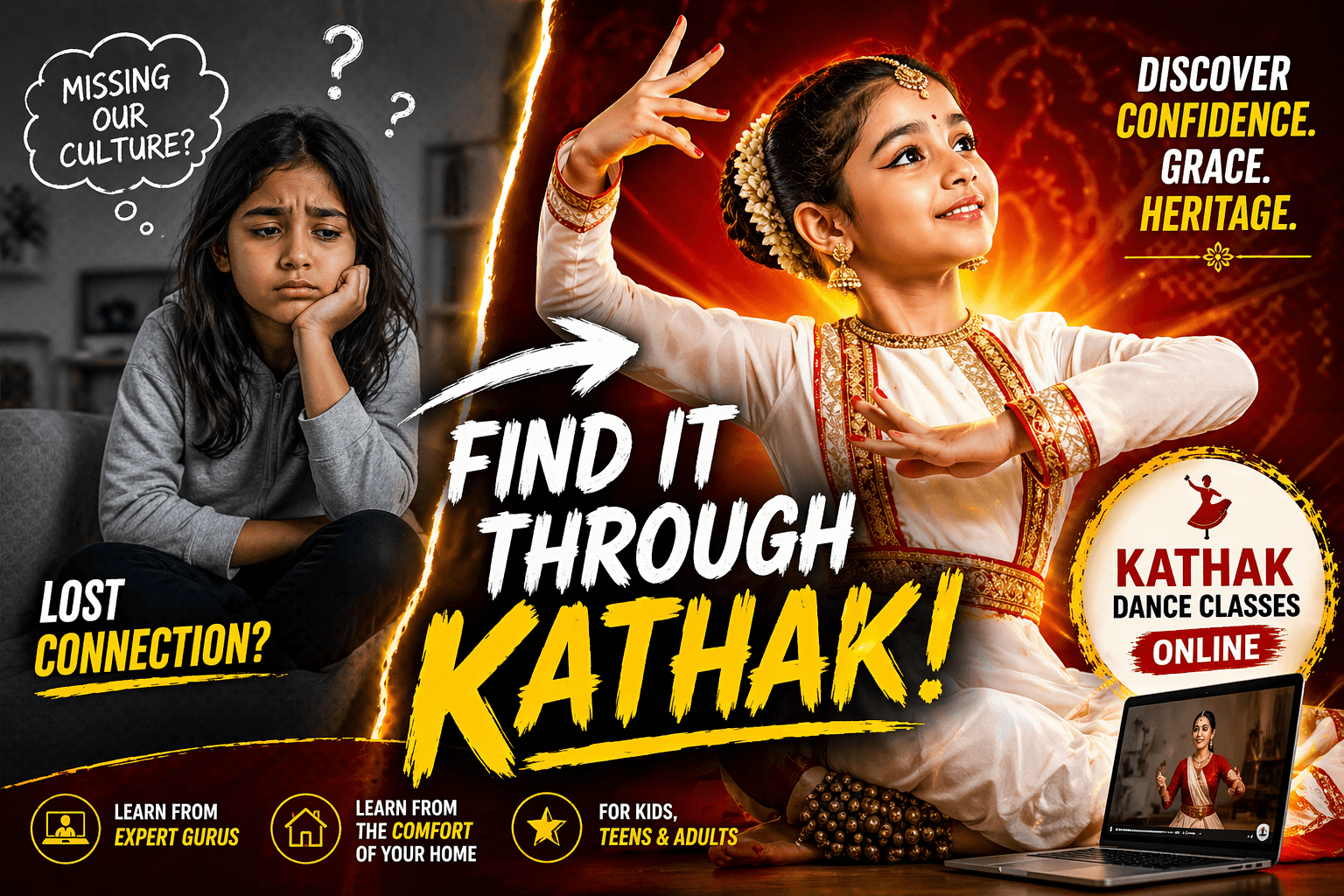 virtual Kathak classes