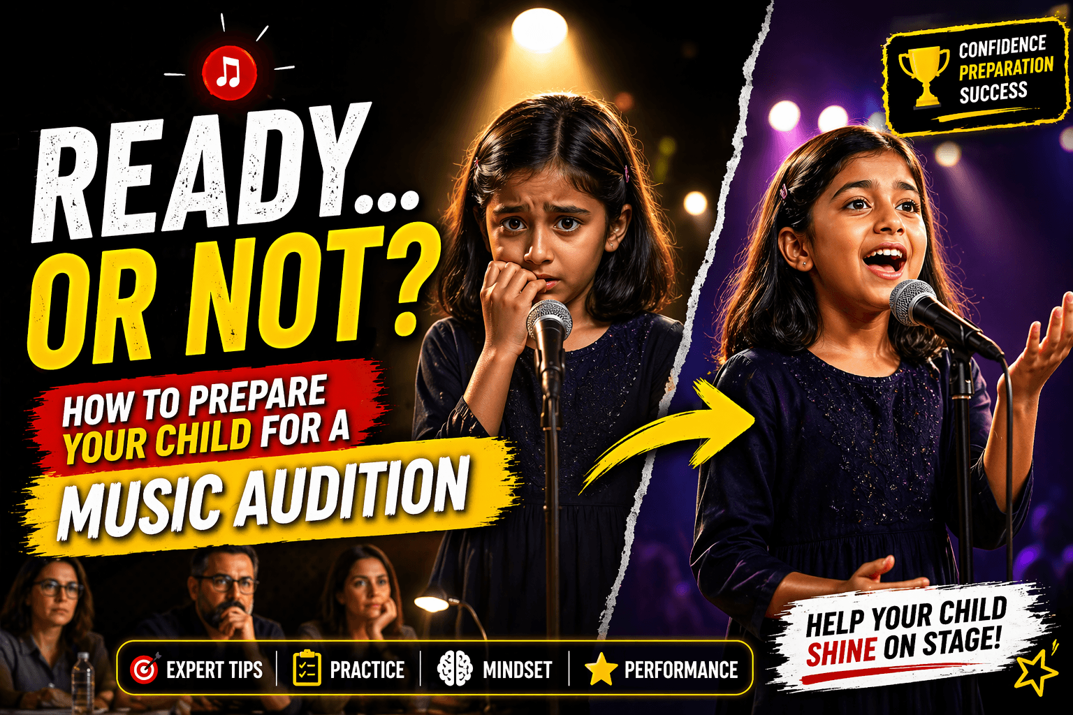 how to prepare child for music audition USA