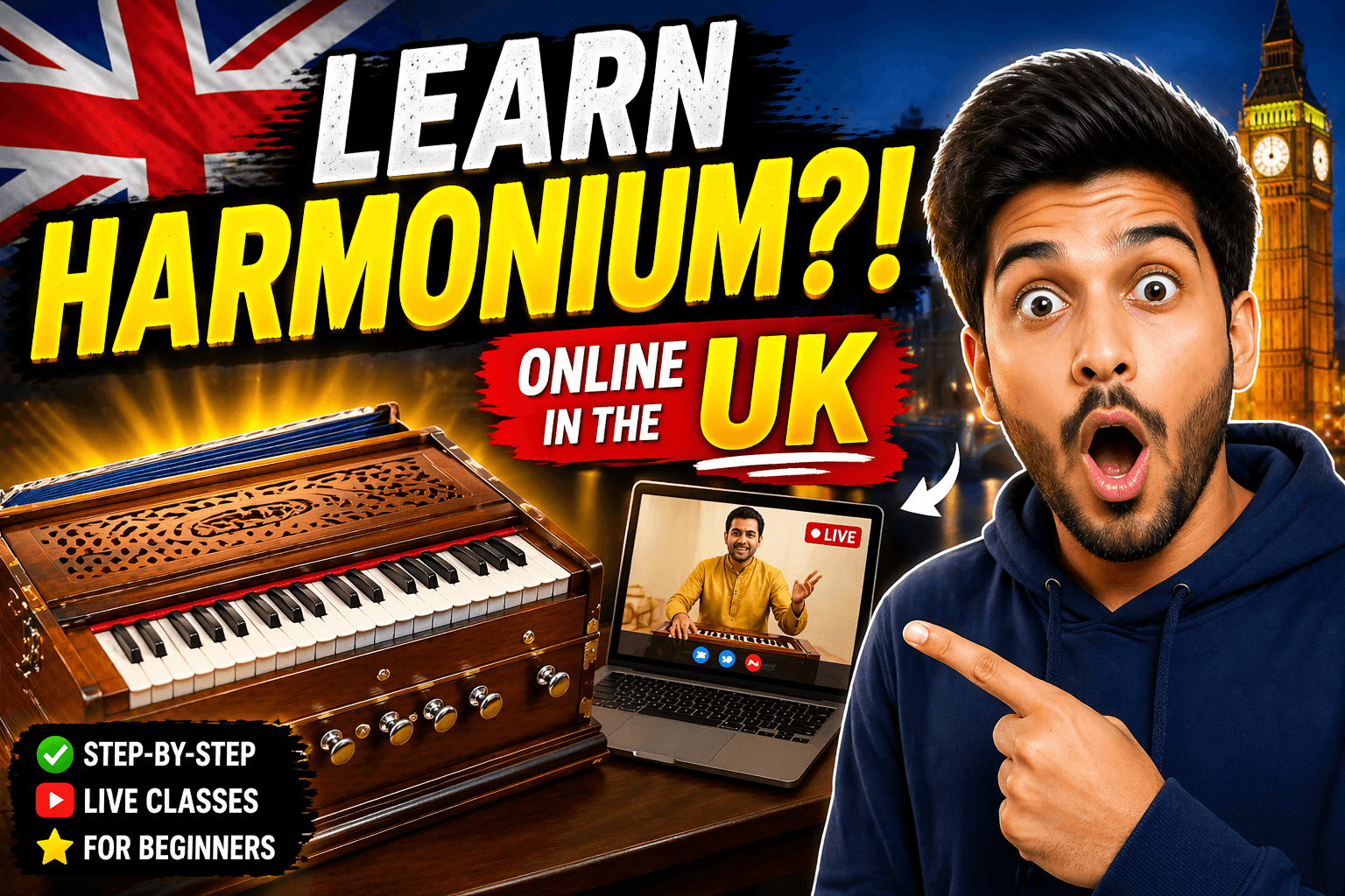 How to Learn Harmonium Online in the UK: A Step-by-Step Beginner Guide