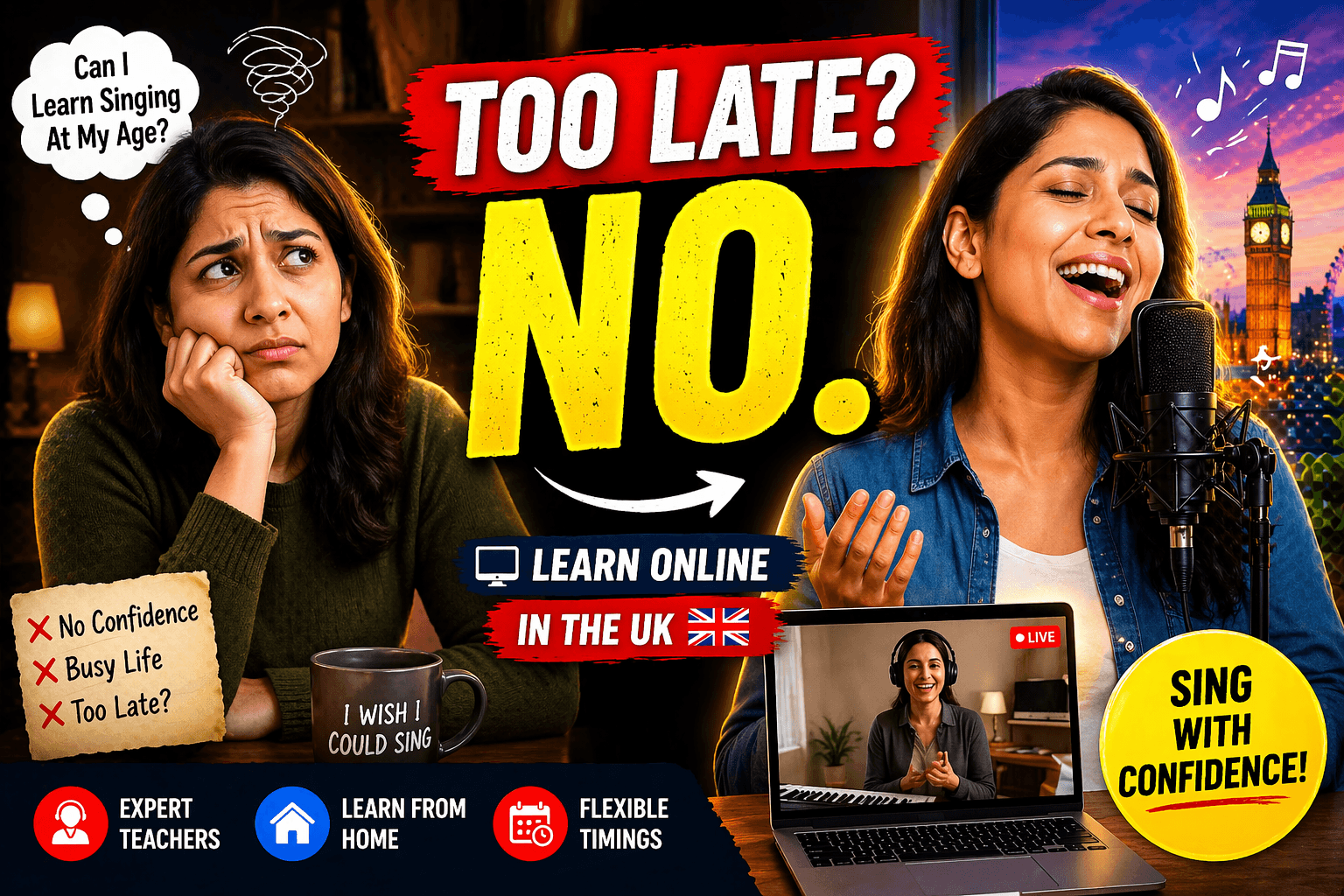 Singing Lessons for Adults Online in the UK: Hindustani vs Western Vocal Training