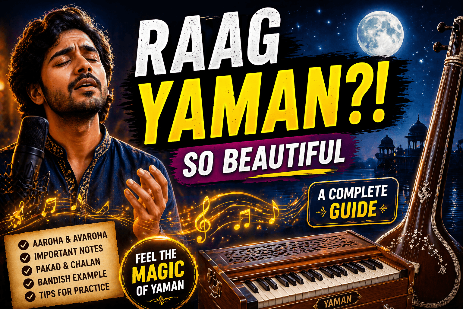 Raag Yaman Explained: A Complete Guide for Hindustani Music Students