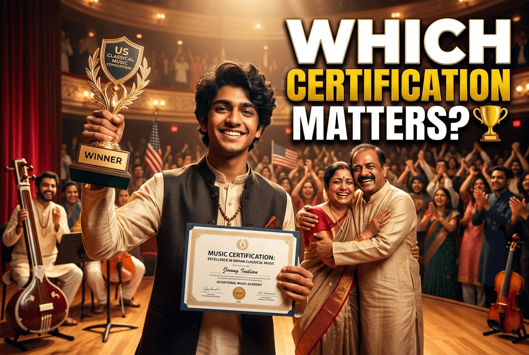 indian classical music certification usa