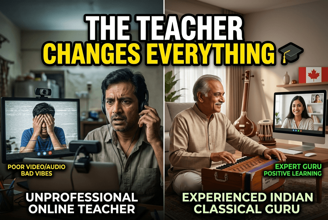 how to choose an online indian music teacher canada