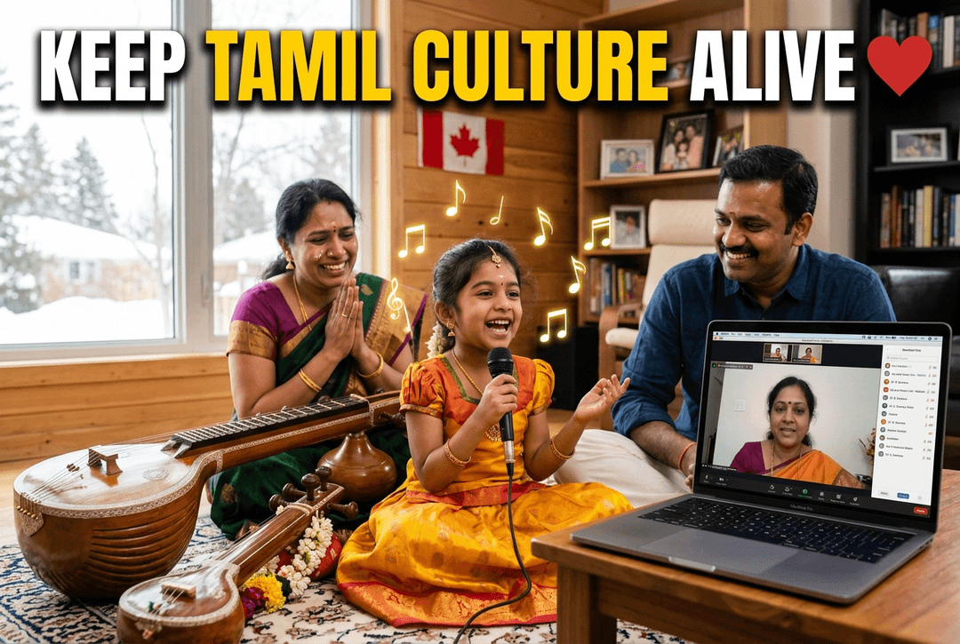 carnatic music online classes canada