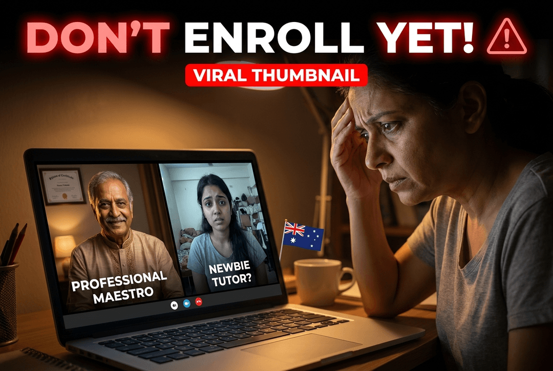 how to choose an online indian music teacher australia