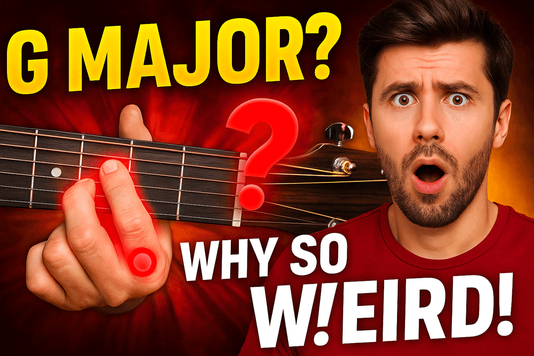 How to Play the G Major Chord on Guitar (Shapes, Notes & Theory)
