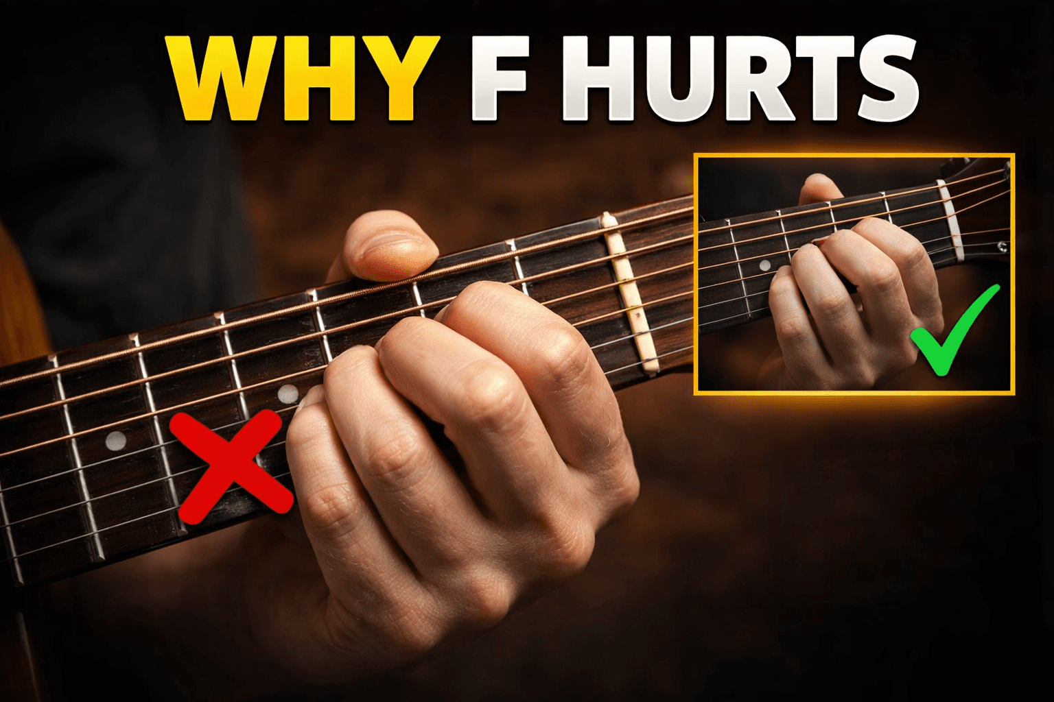 F Major Guitar Chord: How to Play the F Major Chord on Guitar (Shapes, Notes & Theory)