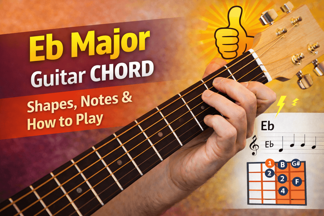 Eb Major Guitar Chord: Shapes, Notes & How to Play