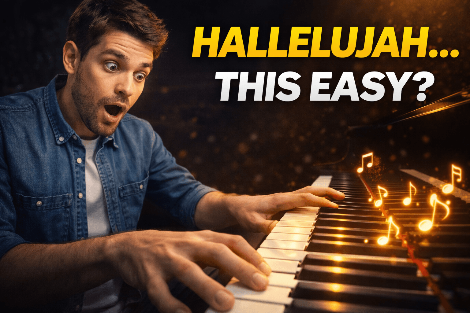 how to play hallelujah on piano
