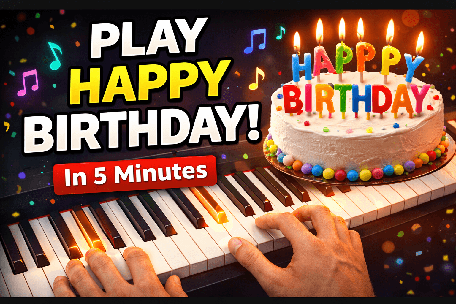 How to play Happy Birthday on piano