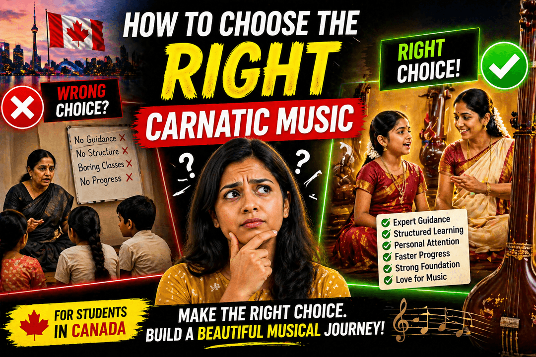 Carnatic music class online for children Canada