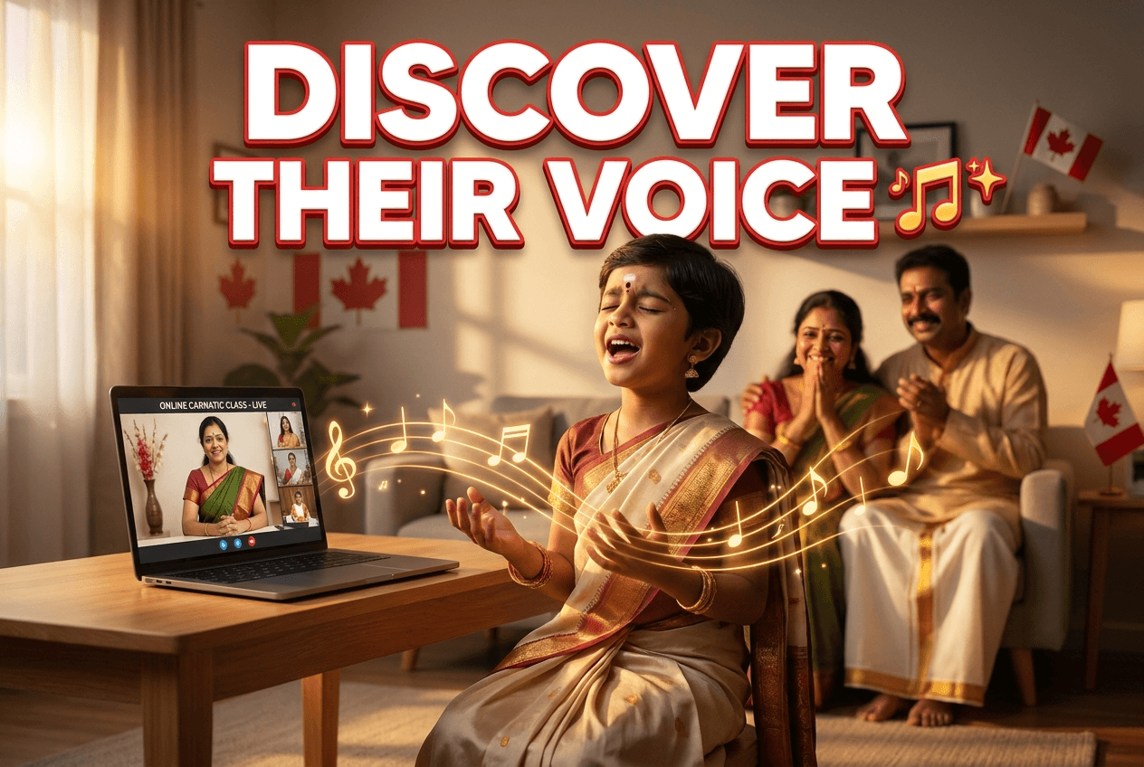 Online Carnatic Vocal Classes in Canada: A Guide for Tamil and South Indian Families (2026)