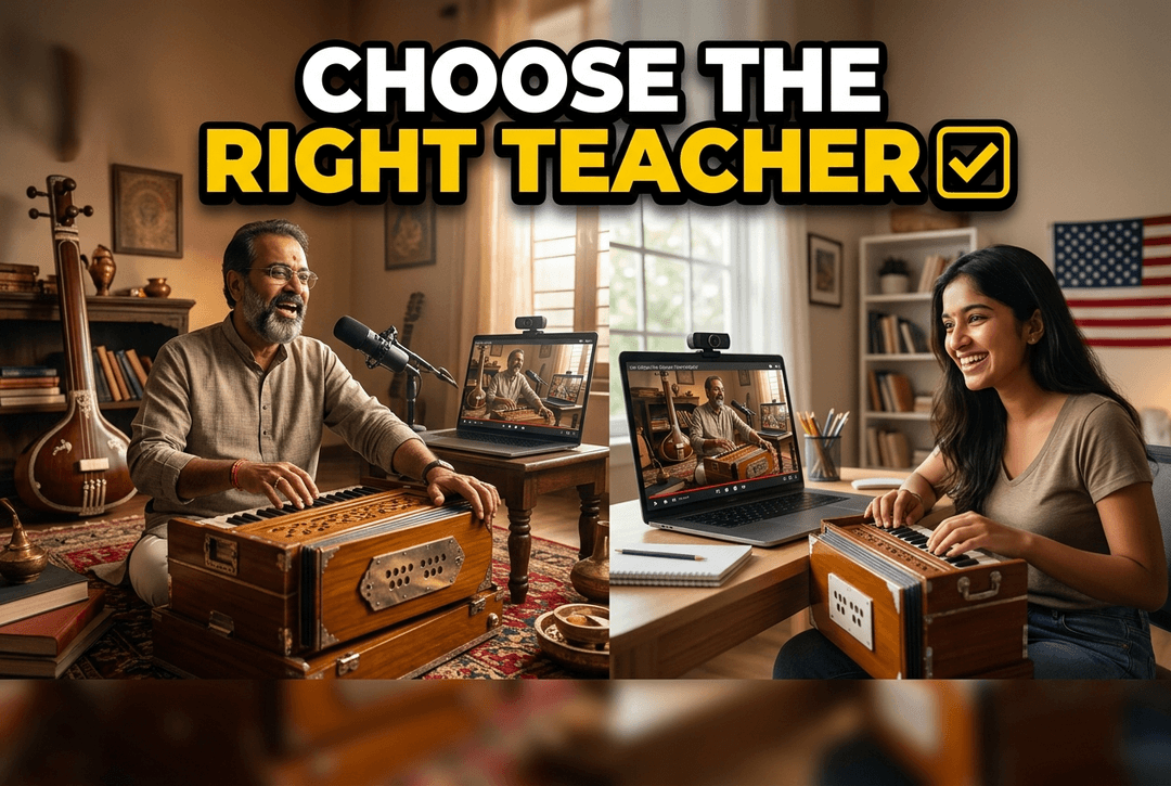 how to choose online indian music teacher usa