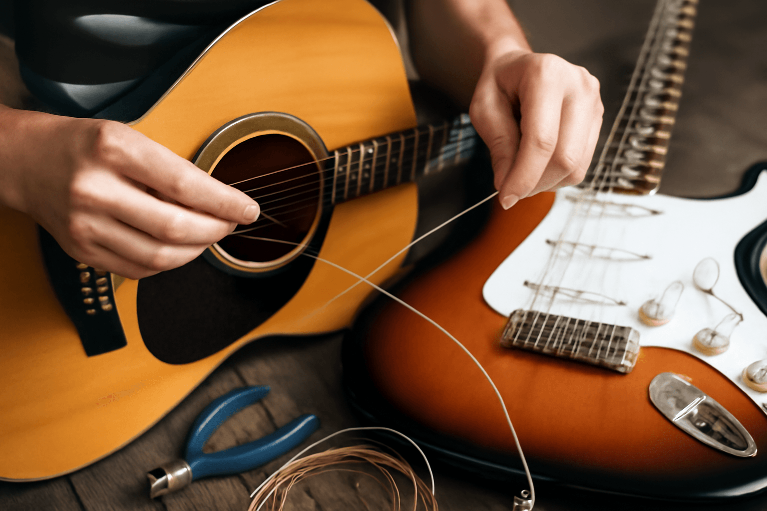 Light, medium, heavy strings