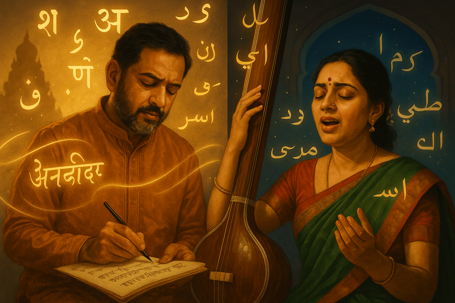 Raga and Taal in Indian music.