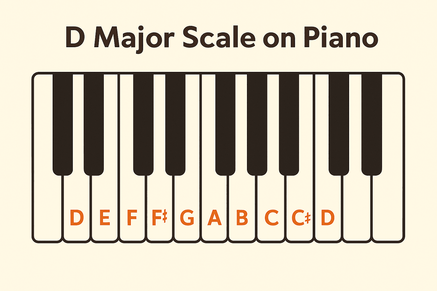 d major notes