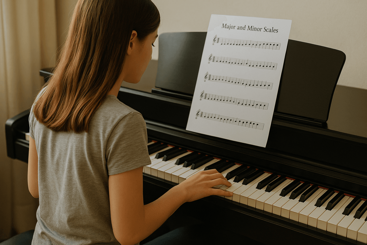 major keys piano